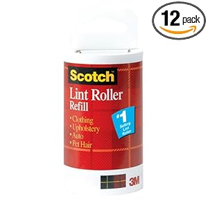 Buy 3M Scotch Household Lint Roller Refill, 56-Count (Pack fo 12) by Scotch-Brite