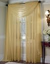 Platinum Voile High Twist Sheer Scarf Valance