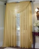 Review   / Platinum Voile High Twist Sheer Scarf Valance