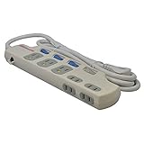 アクロス 雷ガードACパワータップ 差込7口 AT-52W アクロス 雷ガードACパワータップ 差込7口 AT-52W