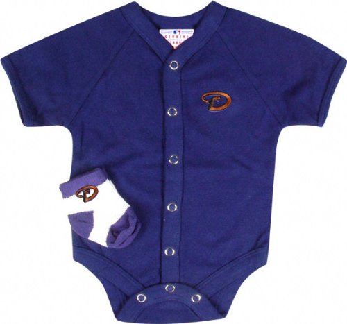 Arizona Diamondbacks Team Color Newborn/Infant Creeper and Bootie Set