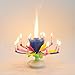 1 X Beon Amazing Melody Firework Happy Birthday Candle- Round Rainbow 14 candles