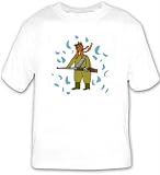 T-shirt with dog, binocular, looking, hunter by SHOPZEUS