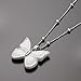Ceramic Butterfly Design Pottery Porcelain White title=