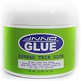 Innoglue, Wrinkle Free Glue, Instant Tack and Bond, Acid-free, Repositionable, Arts Craft, 55ml, Scrapbooking, Greeting Card, Water Based Adhesive, Thixotropic Paste, Dries Clear, Glitter Glue, Non-toxic ASTM-D4236, Spread Thin Glue