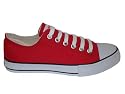 Game Day Lo Top Red Canvas