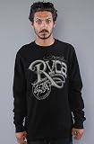 RVCA The Republic Sweatshirt in Black hood ,Sweatshirts for Men