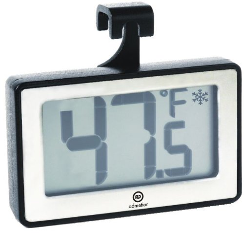 Best Cheap Admetior Stainless Steel Digital Fridge/Freezer Thermometer