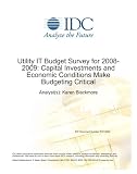 Utility IT Budget Survey for 2008-2009: Capital Investments and Economic Conditions Make Budgeting Critical
