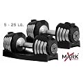 Pair of 25 lb. Adjustable Dumbbells