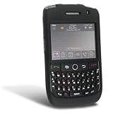 BLACK RUBBERIZED COATED COVER HARD CASE PROTECTOR for BLACKBERRY CURVE 8900 [Beyond Cell Packaging]