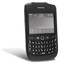 BLACK RUBBERIZED COATED COVER HARD CASE PROTECTOR for BLACKBERRY CURVE 8900 [Beyond Cell Packaging]