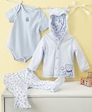 First Impressions Baby Boy or Girl Three-Piece Teddy Bear Set