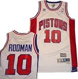 Detroit Pistons Dennis Rodman Throwback Swingman Adidas White Jersey
