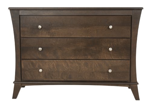 Kidz Decoeur Long Beach 3 Drawer Change Chest, Chocolate