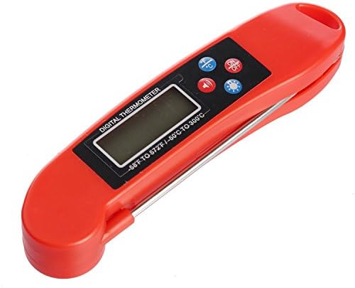 BBQ Digital Thermometer, Zaneeta Talking&amp; Reading Instant Meat Thermometer for Cooking, grill, Coffee, Barbecue, Turkey, Candy and Baby Bath-water, with Collapsible Internal Probe