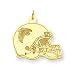 14K Atlanta Falcons Logo Large Flat Helmet Charm