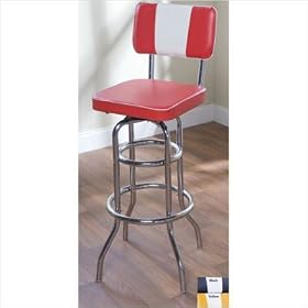Birmingham Retro Bar Stool with Back - Yellow (30) by Target