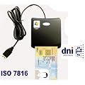 LECTOR de DNI-e DNI ELECTR�NICO DOCUMENTO NACIONAL DE IDENTIDAD ESPA�OL ESPA�A - LEE TARJETAS SIM - USB 2.0 NORMATIVA ISO7816 PARA DNI ISO 7816 EMV2000 Level 1 SIM-EDITOR