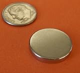 Applied Magnets - 3/4 X 1/8 Super Strong Rare Earth Neodymium Disc Magnet, Set of 10 Pieces