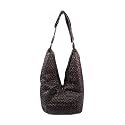 Coffee Satchel Hobo Handbag w/Shoulder Strap