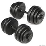 Set d'halt�re courts poids musculatio...