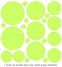 34 Lime Green Polka Dot Wall Stickers Decals Lettering Words
