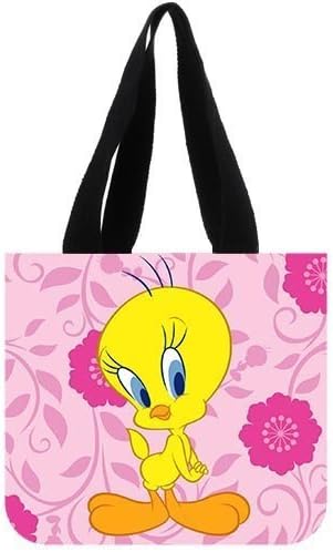 Tweety Bird Custom Canvas Tote Bag Shoulder Handbag Two Sides