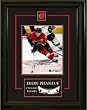 Dion Phaneuf Signed 8X10 Etched Mat - With Puck Vs Bos-V