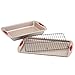 Paula Deen Signature Nonstick Bakeware 3-Piece Bakeware Set, Gray with Red Silicone Grips