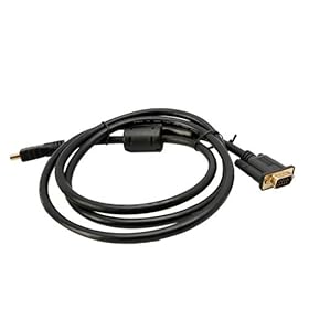 6 FT Gold HDMI Male to VGA HD-15 Male Cable 1.8 M PS3