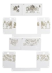 Martha Stewart Crafts Stamp Around the Page Flourishes and Leaves Set