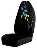 41LyZPkWEtL. SL160  Auto Expressions 800002027 Black Peacock Universal Bucket Seat Cover