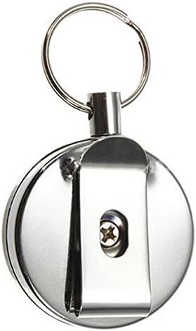 Key Ring, High Elastic MAX Wire Stretch 63CM Rope Security Key Chain, Easy Pull Clasp, EDC Tool, Universal Telescopic, Spring Type, Key Ring, Keychain