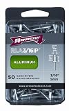 Arrow Fastener RLA3/16IP Long Aluminum 3/16-Inch Rivet, 50-Pack