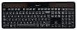 Logitech K750 Tastatur für PC solar schnurlos schwarz (deutsches Tastaturlayout, QWERTZ)