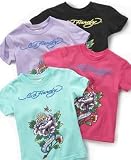 Ed Hardy Girls Flower Tee