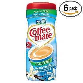 Coffee-Mate French Vanilla, Sugar-Free Powdered Coffee Creamer, 10.2-Ounce Units (Pack of 6)