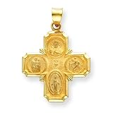 14k Four-Way Medal Pendant