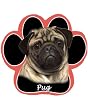 Pug Dog Paw Mouse Pad