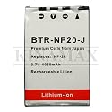 1050mAh NP-20 / NP20 Replacement Battery for Casio Exilim EX-M1, M2, M20U, S3, S20U, S100, S500, S600, S770, S880, Z4U, Z60, Z70, Z75, Z77 - Japanese Cells