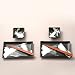 Black Brush Stroke Japanese Sushi Set for Two