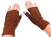 Hand-knitted Featherweight Collection - Pure Alpaca Natural Fiber Gloves - Honest Chocolate (100% Knitted By Hand)