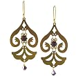 Holly Yashi Peach Niobium Halima Chandelier Earrings MADE WITH SWAROVSKI ELEMENTS