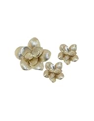 Nickel Free Sterling Silver Pendant & Earring Sets 14K Gold Plated Flower Set