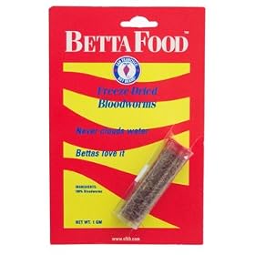 San Francisco Bay Brands Betta Food Freeze Dried Bloodworms by San Francisco Bay Brand