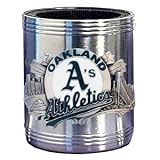 Oakland Athletics Stainless Steel Can Cooler - MLB Baseball Fan Shop Sports Team Merchandise