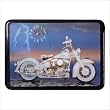 White Motorcycle Clock