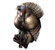 Wild Turkey Decorative Coat Hook