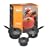Le Creuset Cast Iron 3 Piece Saucepan Set, Granite